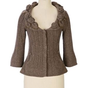 Anthropology Rockrose sweater by Charlie and Robin